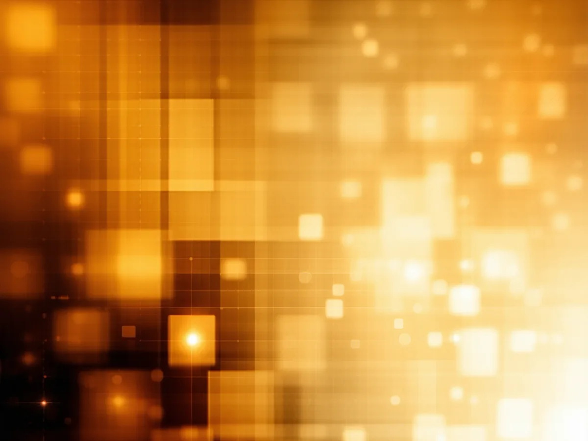 Abstract visualization of consulting engagement data patterns — warm amber and navy tones on dark background