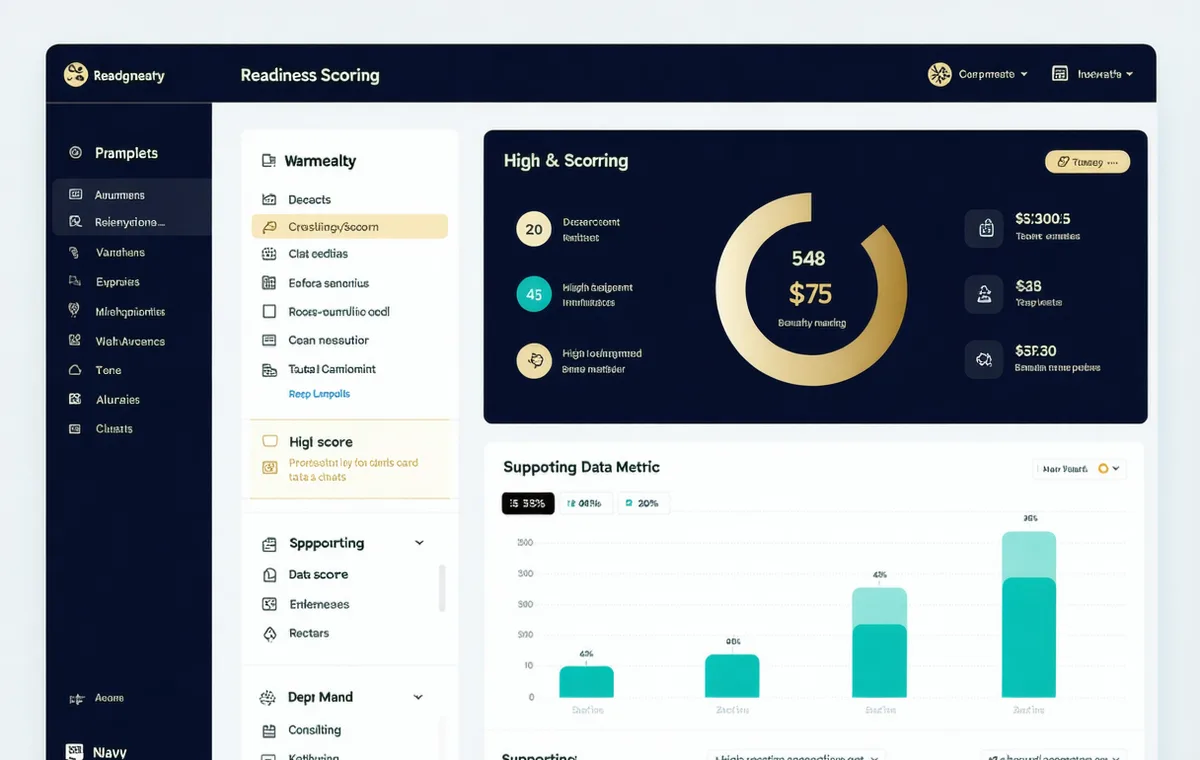 Proposal Readiness scoring interface showing pre-SOW staffing readiness assessment